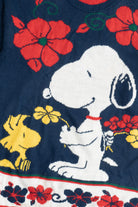 Vintage Snoopy & Woodstock Flowers Snoopy & Friends Sweater (1980s)