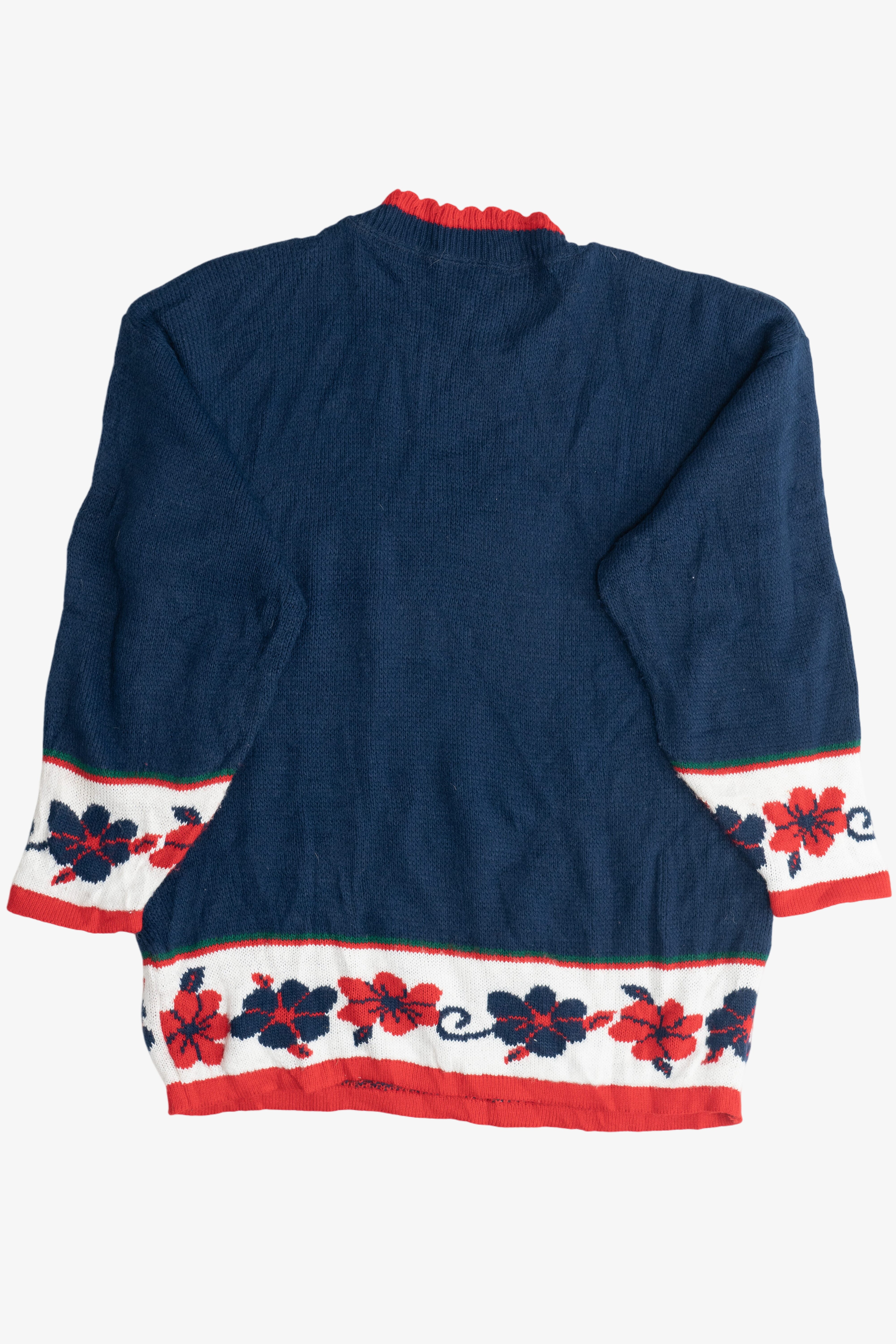 Vintage Snoopy & Woodstock Flowers Snoopy & Friends Sweater (1980s)