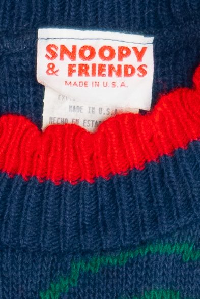 Vintage Snoopy & Woodstock Flowers Snoopy & Friends Sweater (1980s)