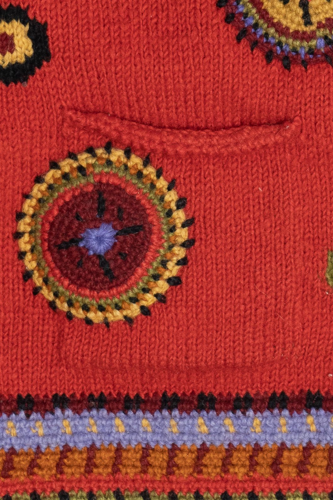 Vintage Handmade Newari Nepali Crochet Detail Sweater (1990s)