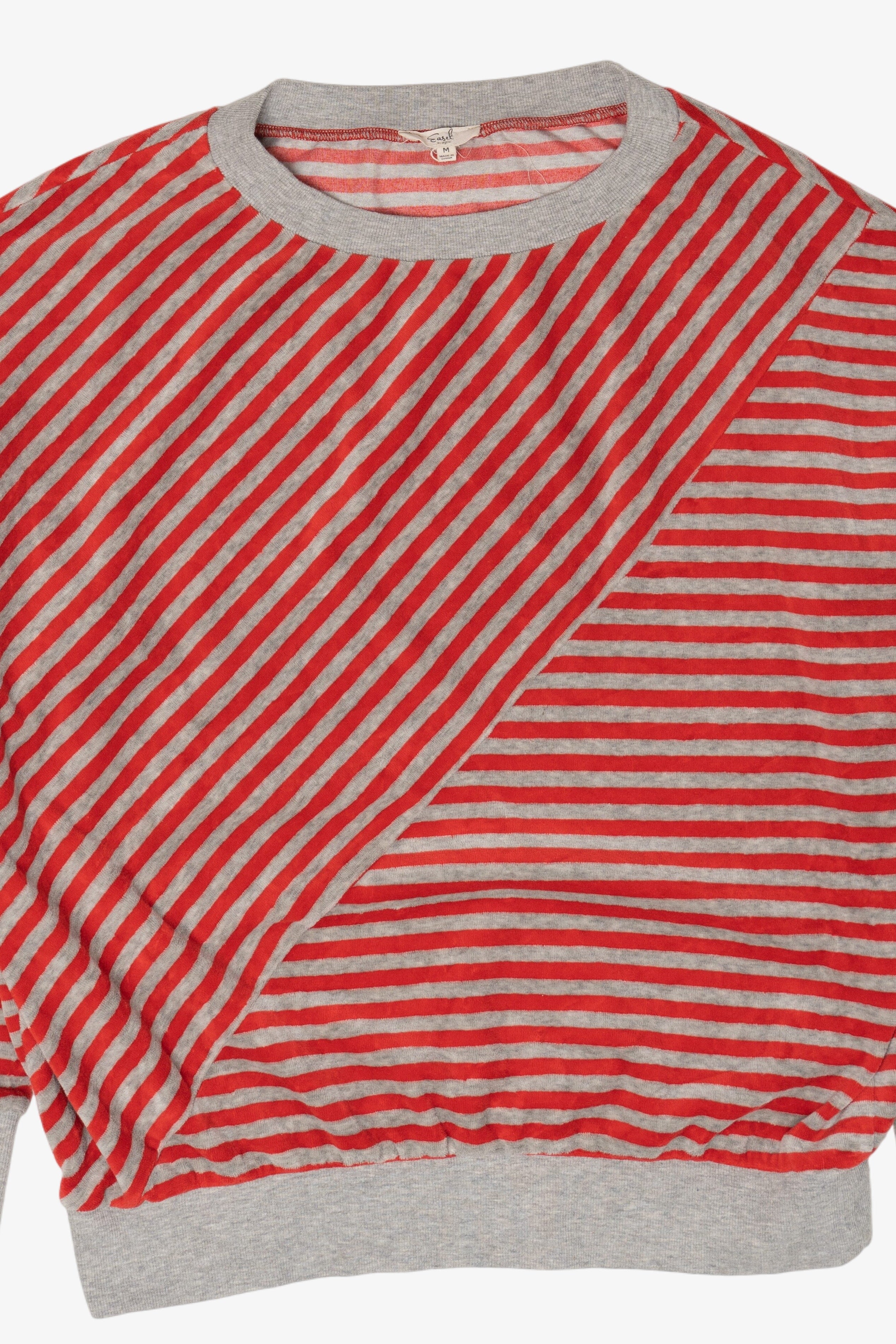 Striped Velour Easel Sweater (2010s)