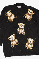 Vintage Sequin Bears Marisa Christina Collection Sweater (1990s)