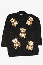 Vintage Sequin Bears Marisa Christina Collection Sweater (1990s)