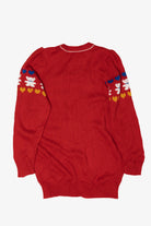 Vintage Red Bears And Hearts Sweater (1980s)