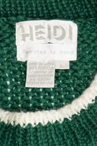 Vintage Cat With Butterflies Heidi Hand Knit Sweater (1980s)