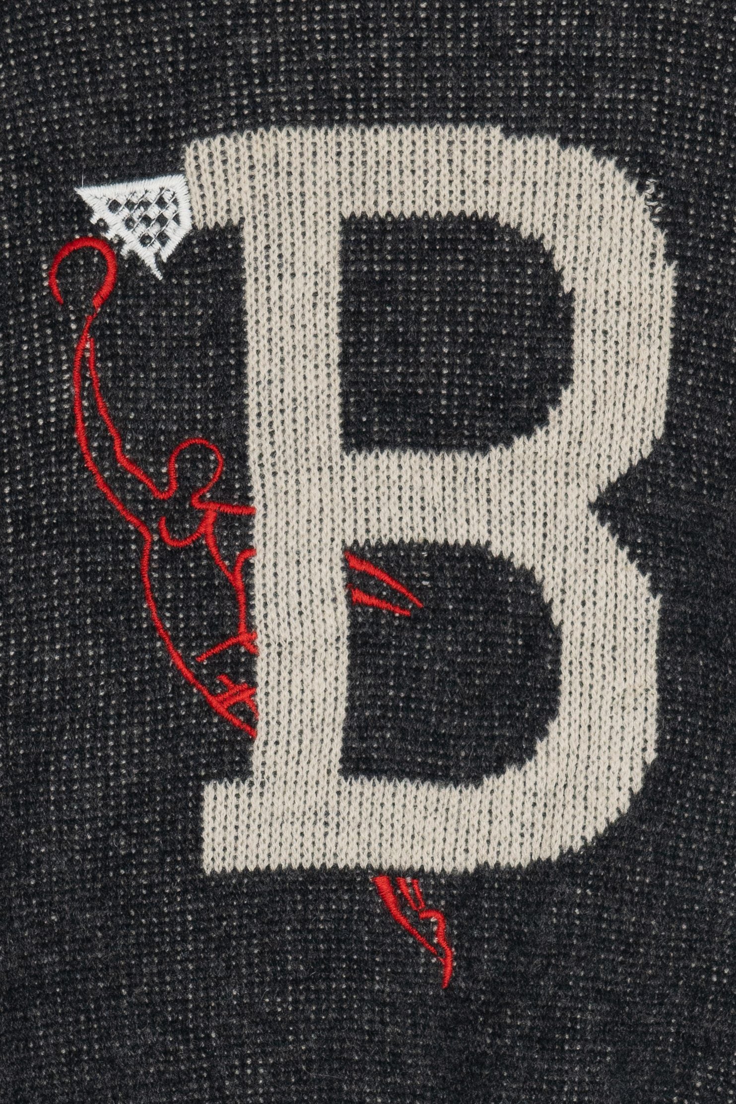 Vintage Benetton "B" Knit Sweater (1980s)