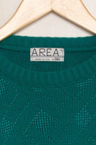 Vintage Green Area By Tag Sweater (1980s)