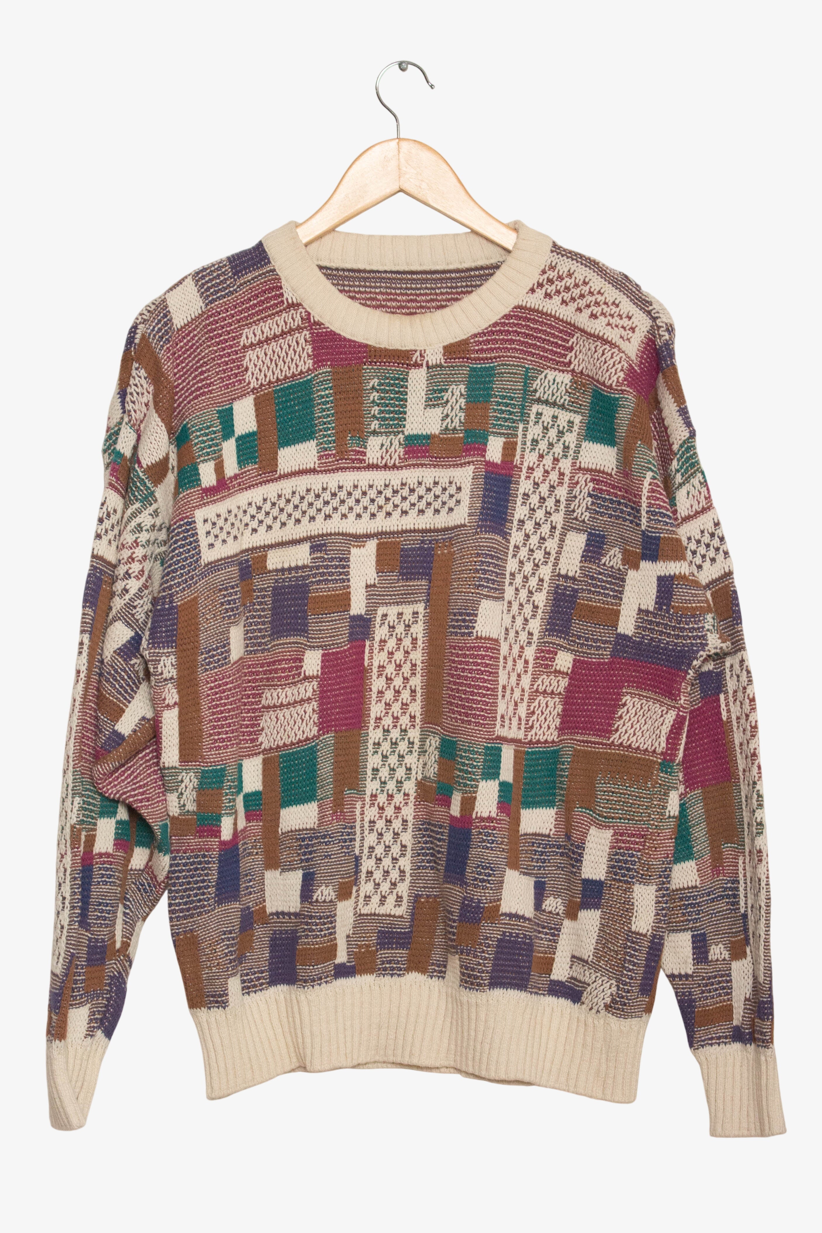 Vintage Abstract Rectangles Sweater (1980s)