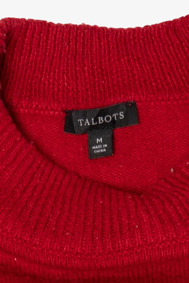 Vintage Snowflake Red Talbots Sweater (1990s)
