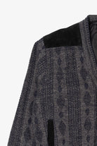 Vintage Dark Gray Canda Faux Suede Sweater (1980s)