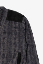 Vintage Dark Gray Canda Faux Suede Sweater (1980s)