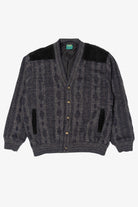 Vintage Dark Gray Canda Faux Suede Sweater (1980s)