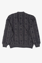 Vintage Dark Gray Canda Faux Suede Sweater (1980s)