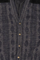 Vintage Dark Gray Canda Faux Suede Sweater (1980s)