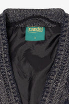 Vintage Dark Gray Canda Faux Suede Sweater (1980s)