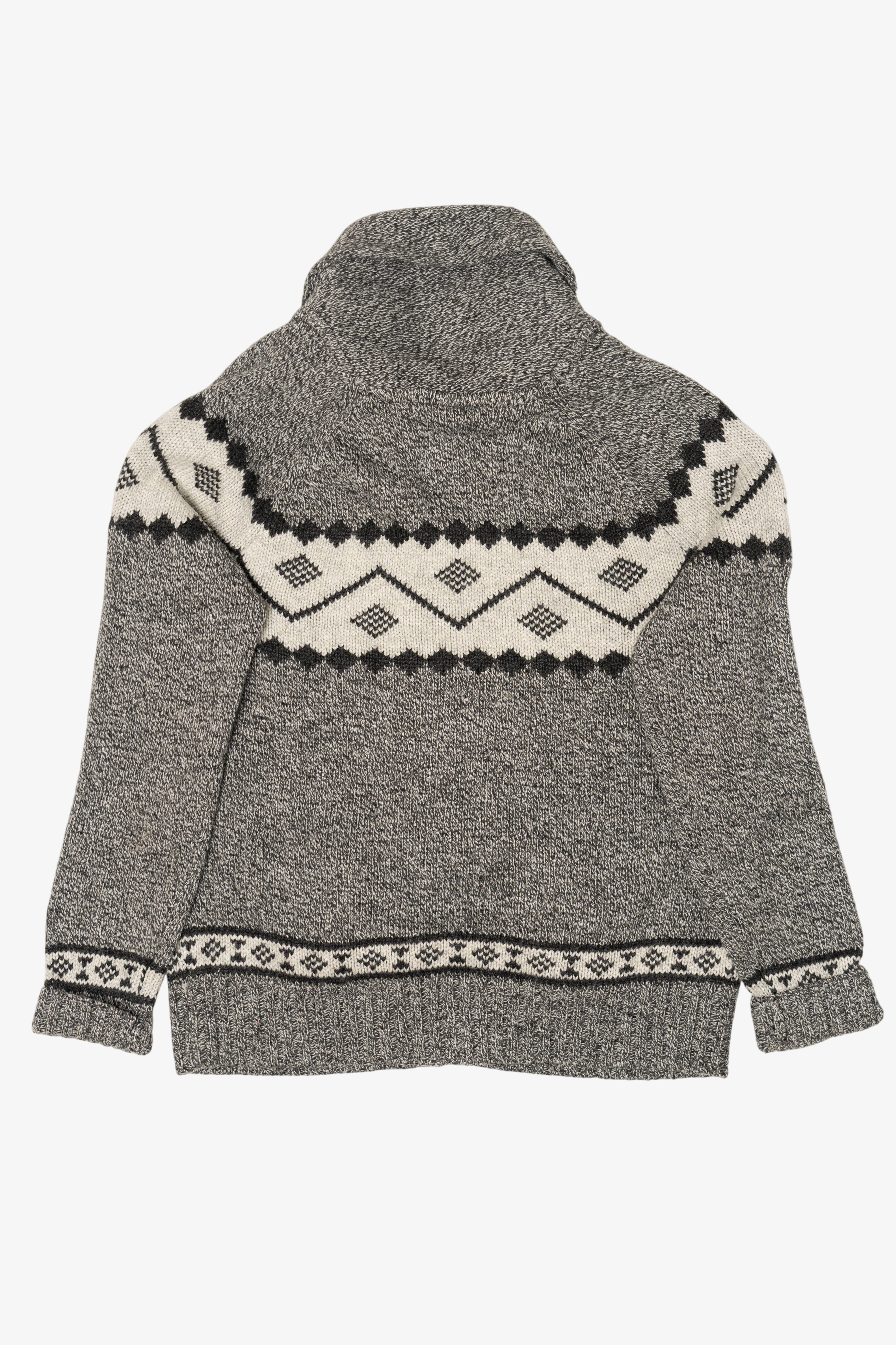 Gray Wind River Full Zip Sweater (2010s)