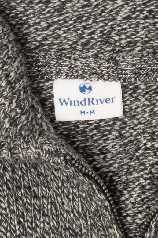 Gray Wind River Full Zip Sweater (2010s)