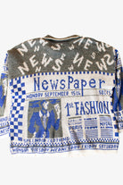 Vintage 1st Fashion Newspaper Sweater (1980s)