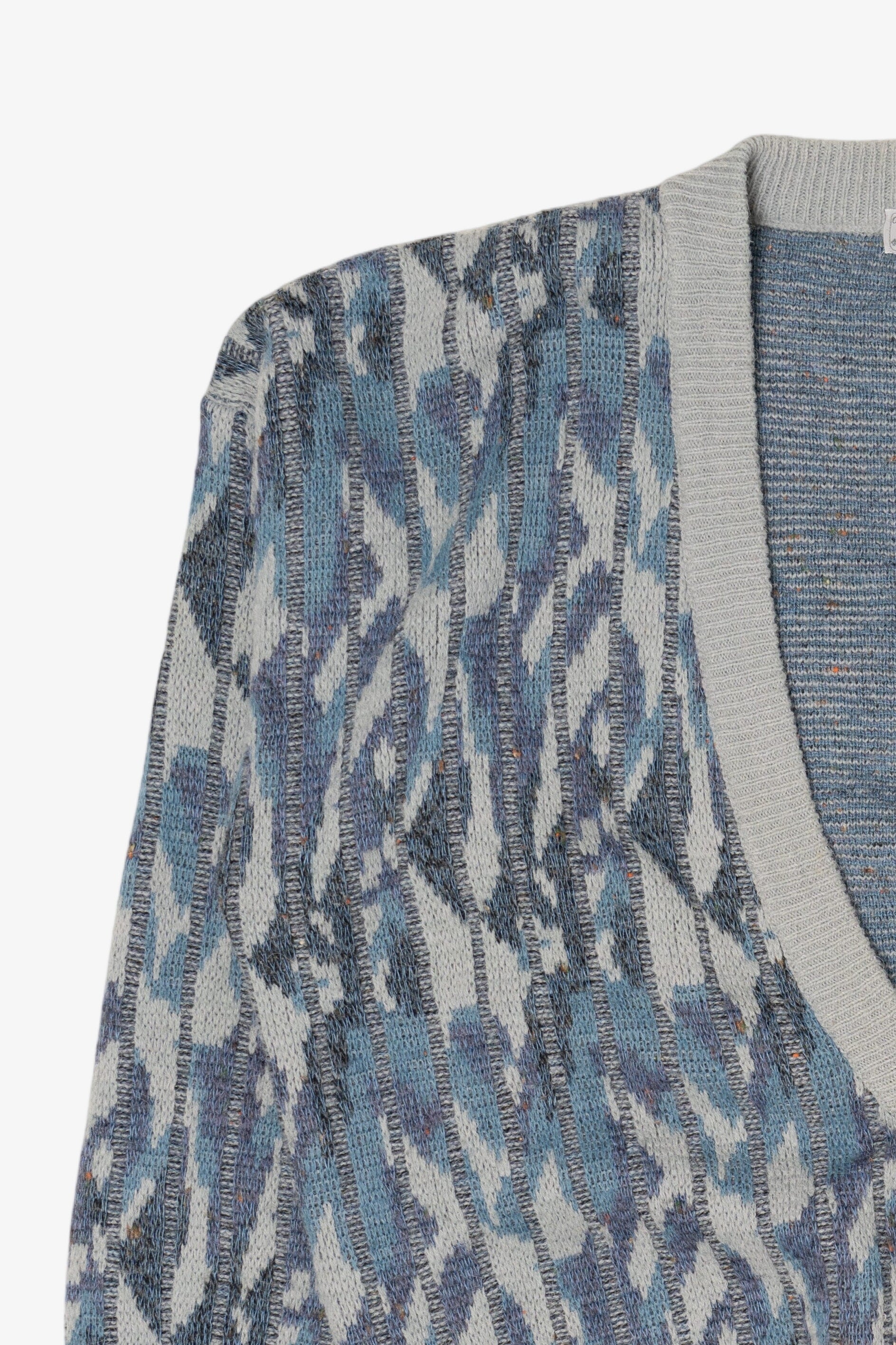 Vintage Blue New Wear Cardigan Sweater (1980s)