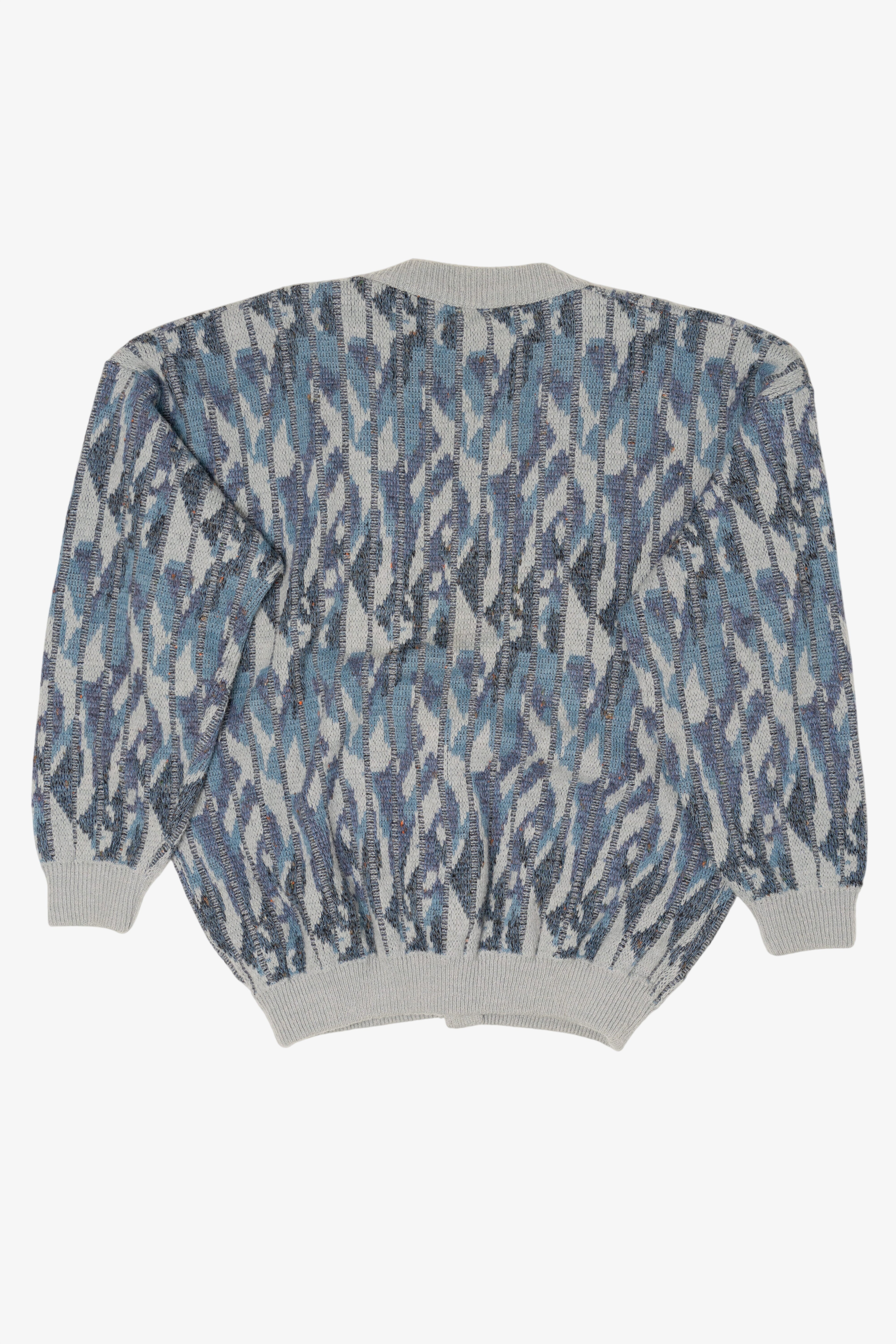 Vintage Blue New Wear Cardigan Sweater (1980s)