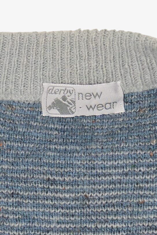 Vintage Blue New Wear Cardigan Sweater (1980s)