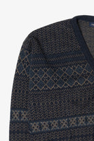 Vintage Navy Blue Van Heusen Cardigan Sweater (1990s)