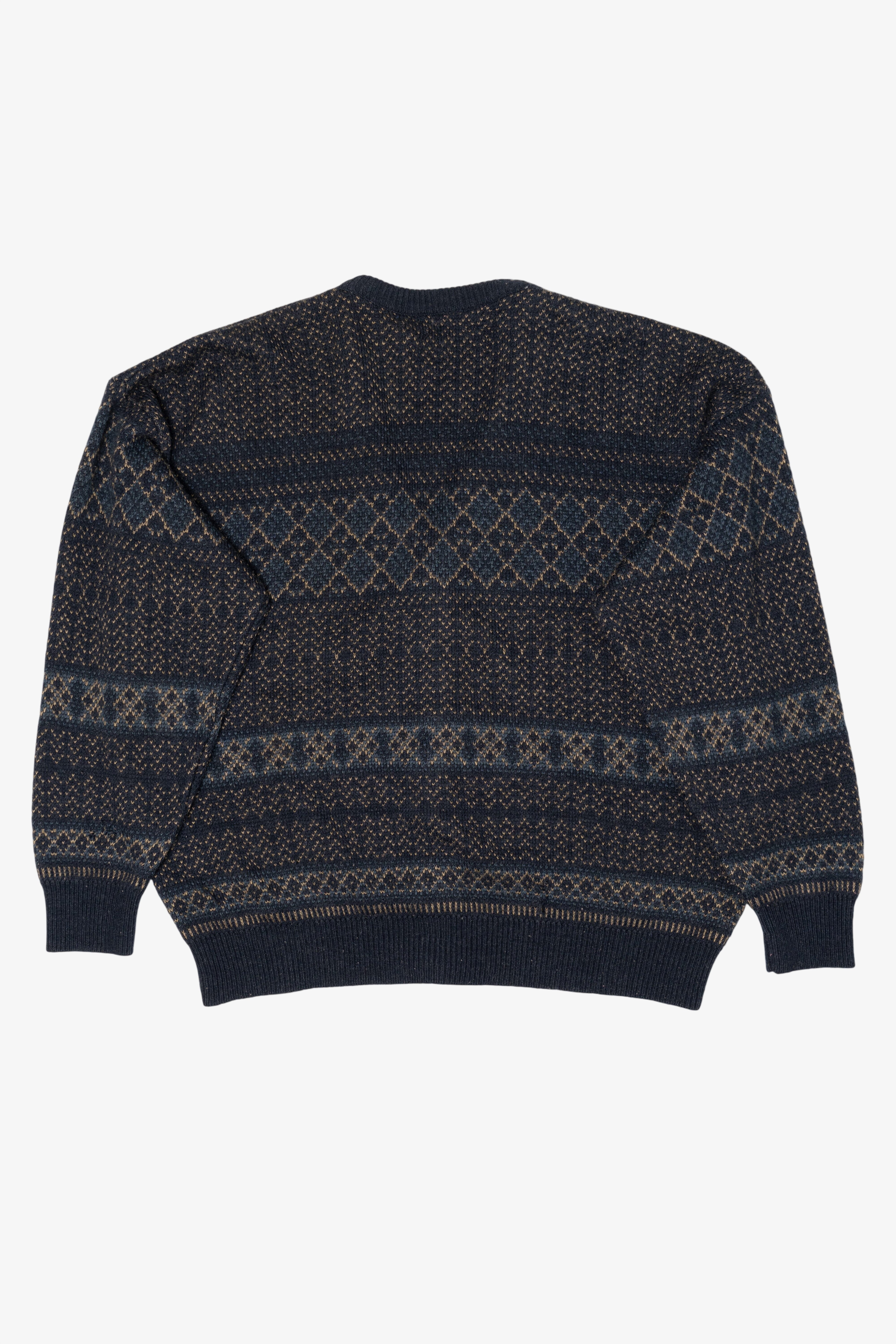 Vintage Navy Blue Van Heusen Cardigan Sweater (1990s)