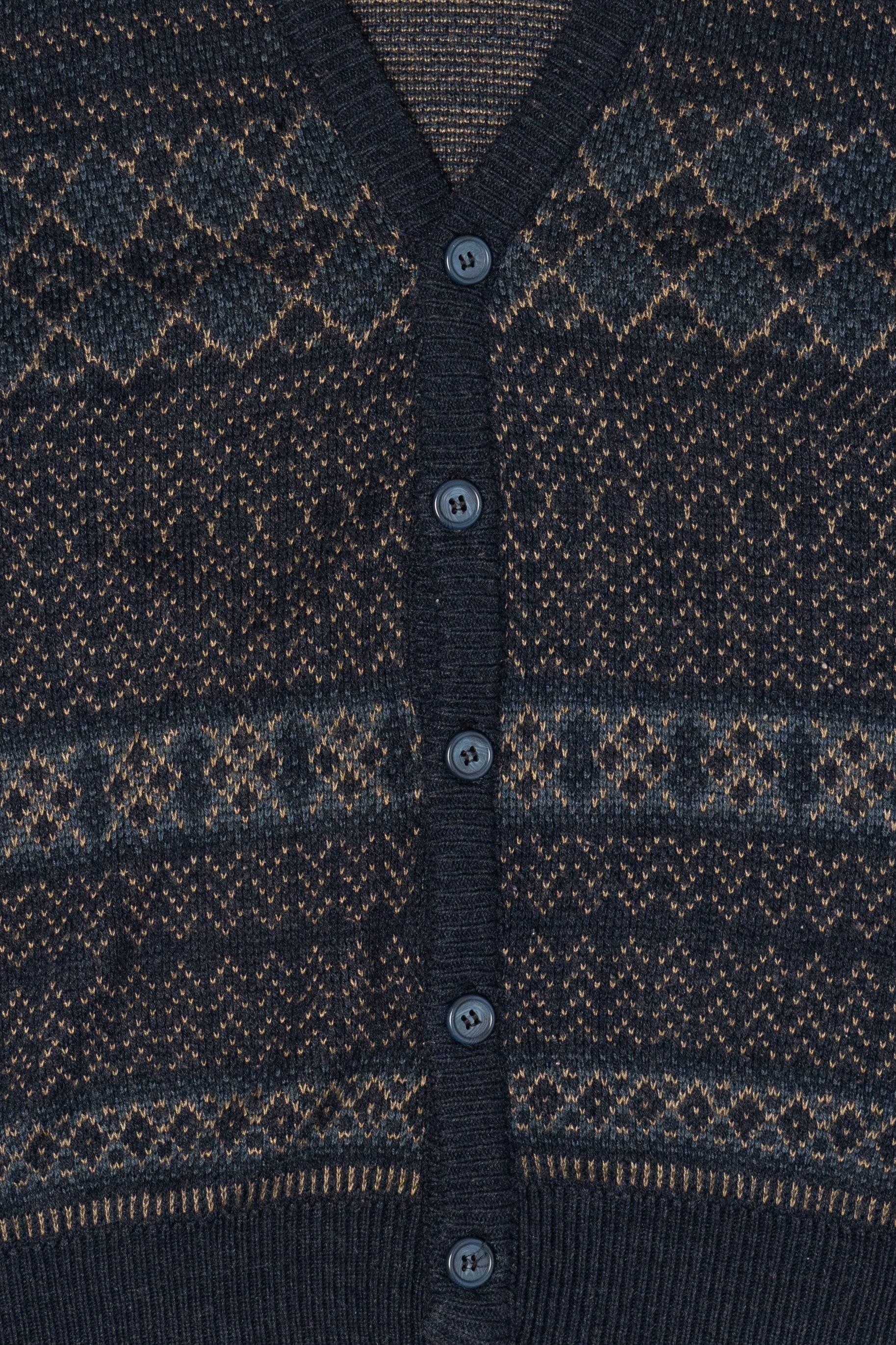 Vintage Navy Blue Van Heusen Cardigan Sweater (1990s)