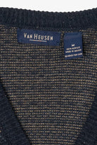 Vintage Navy Blue Van Heusen Cardigan Sweater (1990s)
