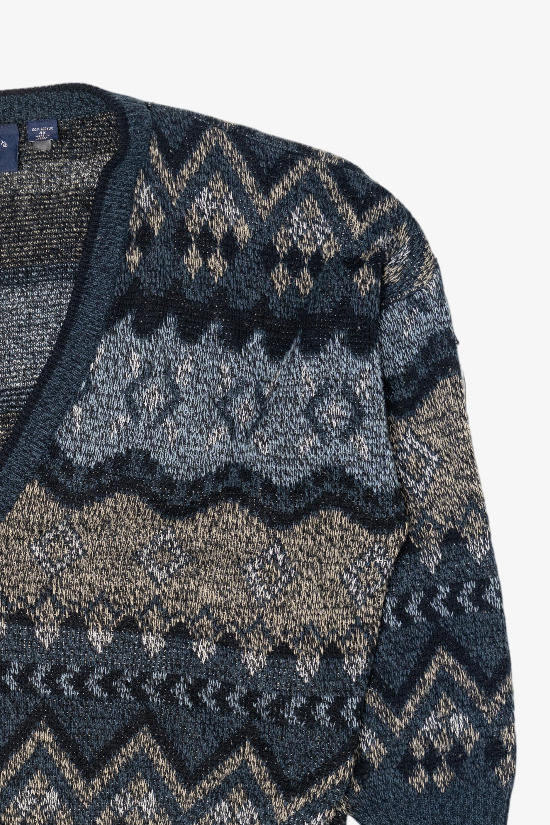 Vintage Blue Harbor Bay Cardigan Sweater (1990s)