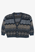Vintage Blue Harbor Bay Cardigan Sweater (1990s)