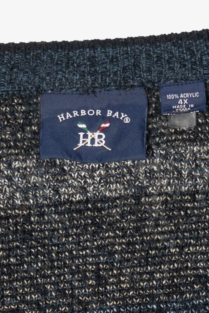 Vintage Blue Harbor Bay Cardigan Sweater (1990s)