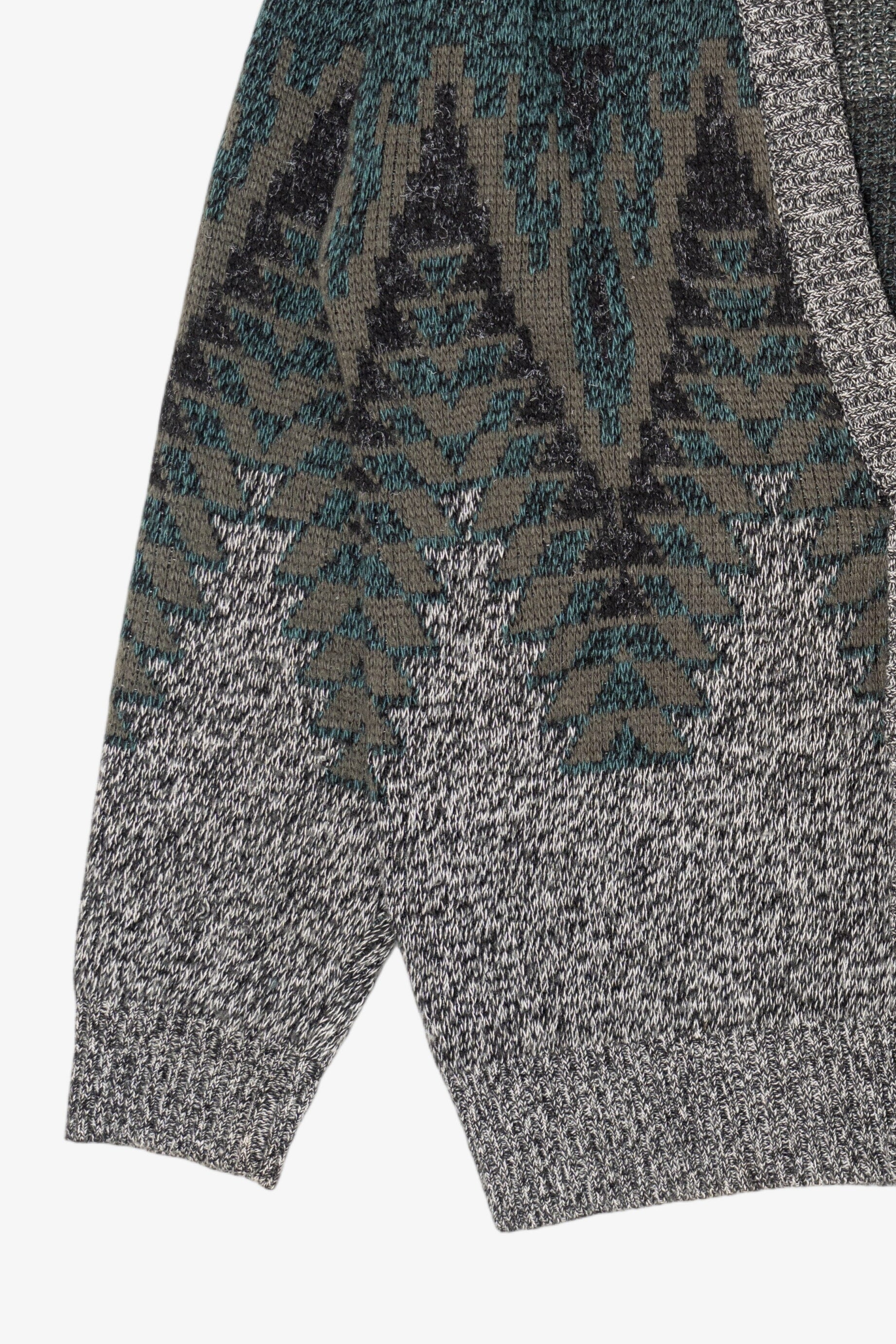 Vintage Gray Peter England Cardigan Sweater (1980s)