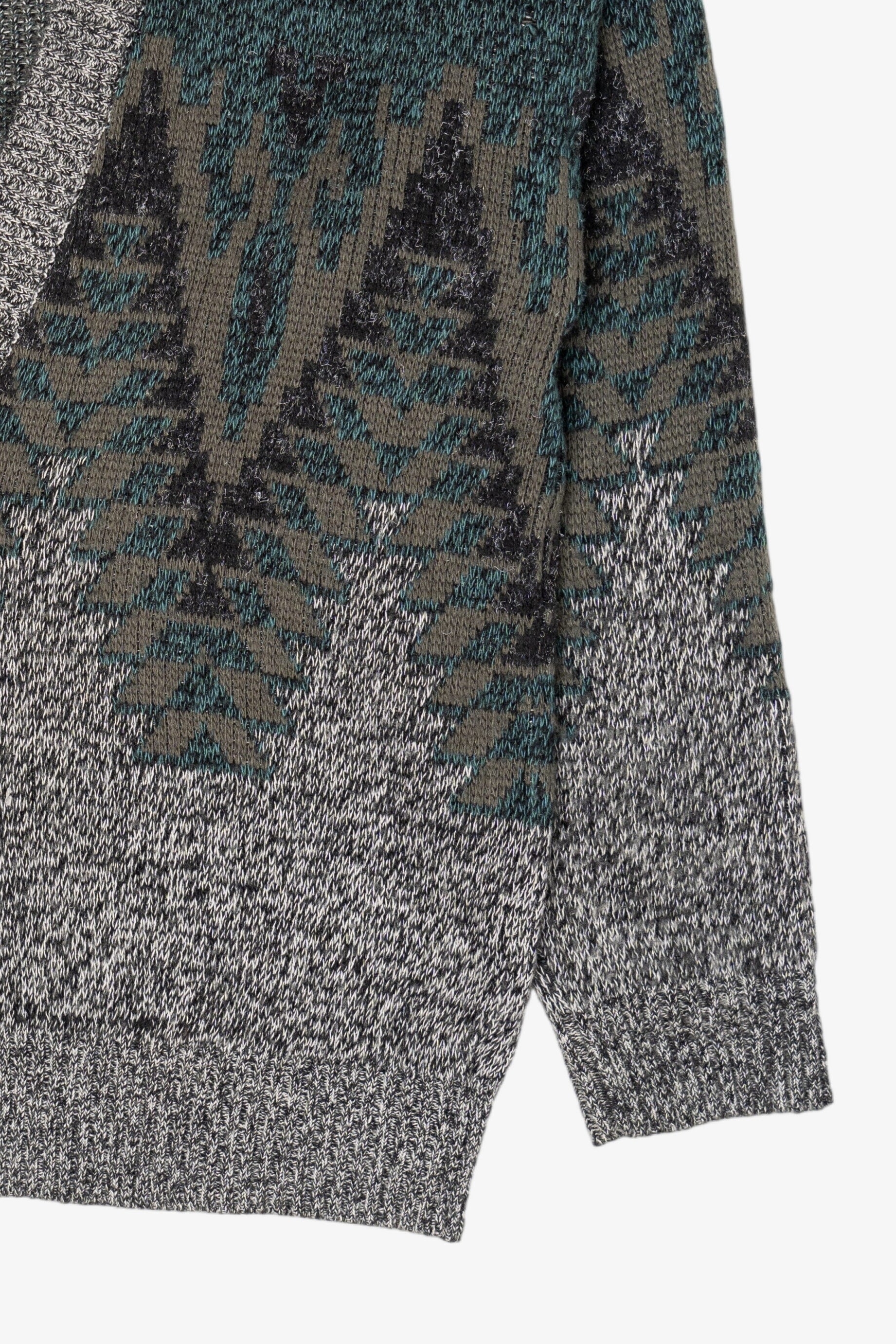 Vintage Gray Peter England Cardigan Sweater (1980s)