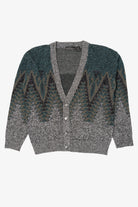 Vintage Gray Peter England Cardigan Sweater (1980s)