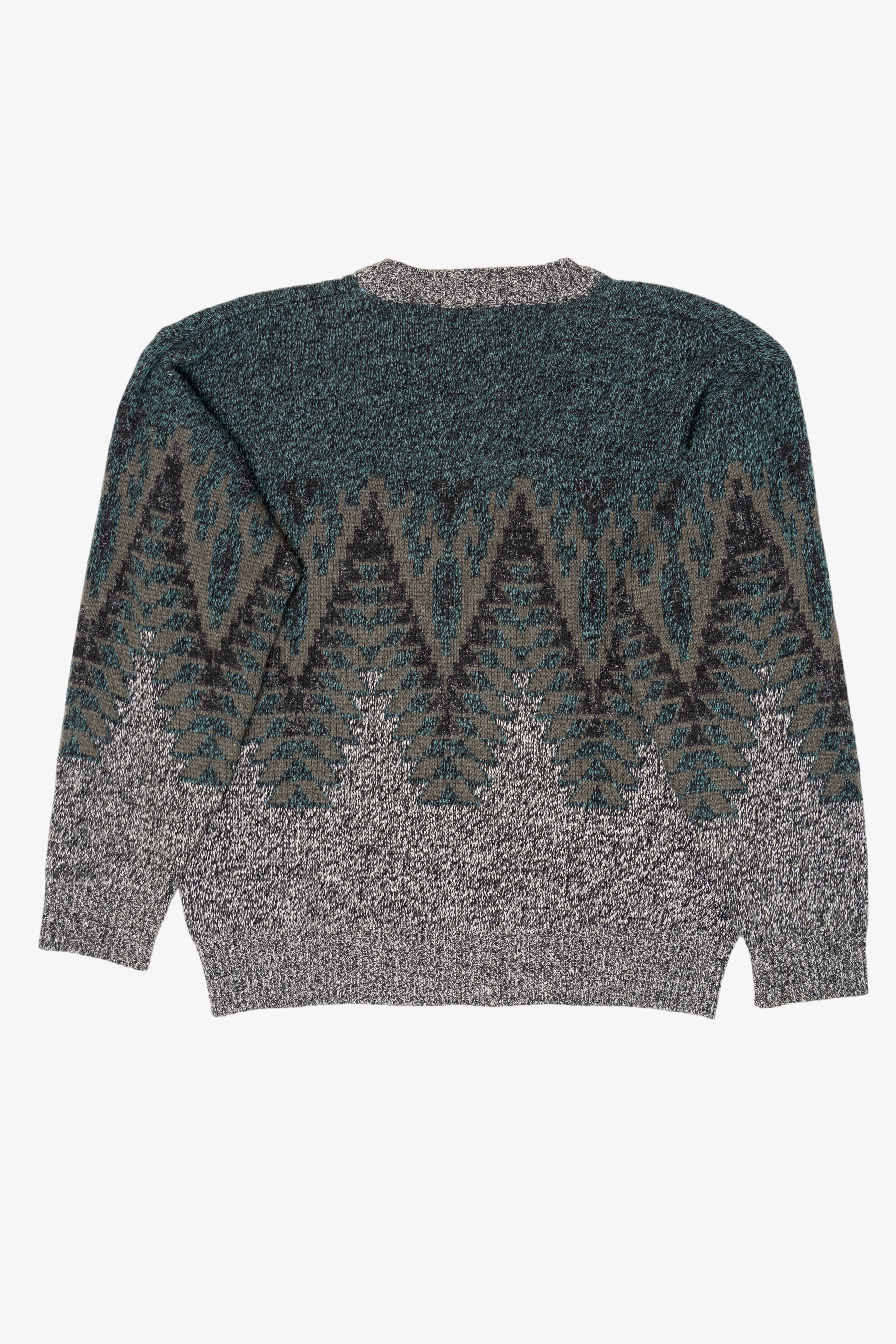 Vintage Gray Peter England Cardigan Sweater (1980s)