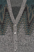 Vintage Gray Peter England Cardigan Sweater (1980s)