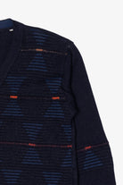 Vintage Dark Blue Cardigan Sweater (1980s)
