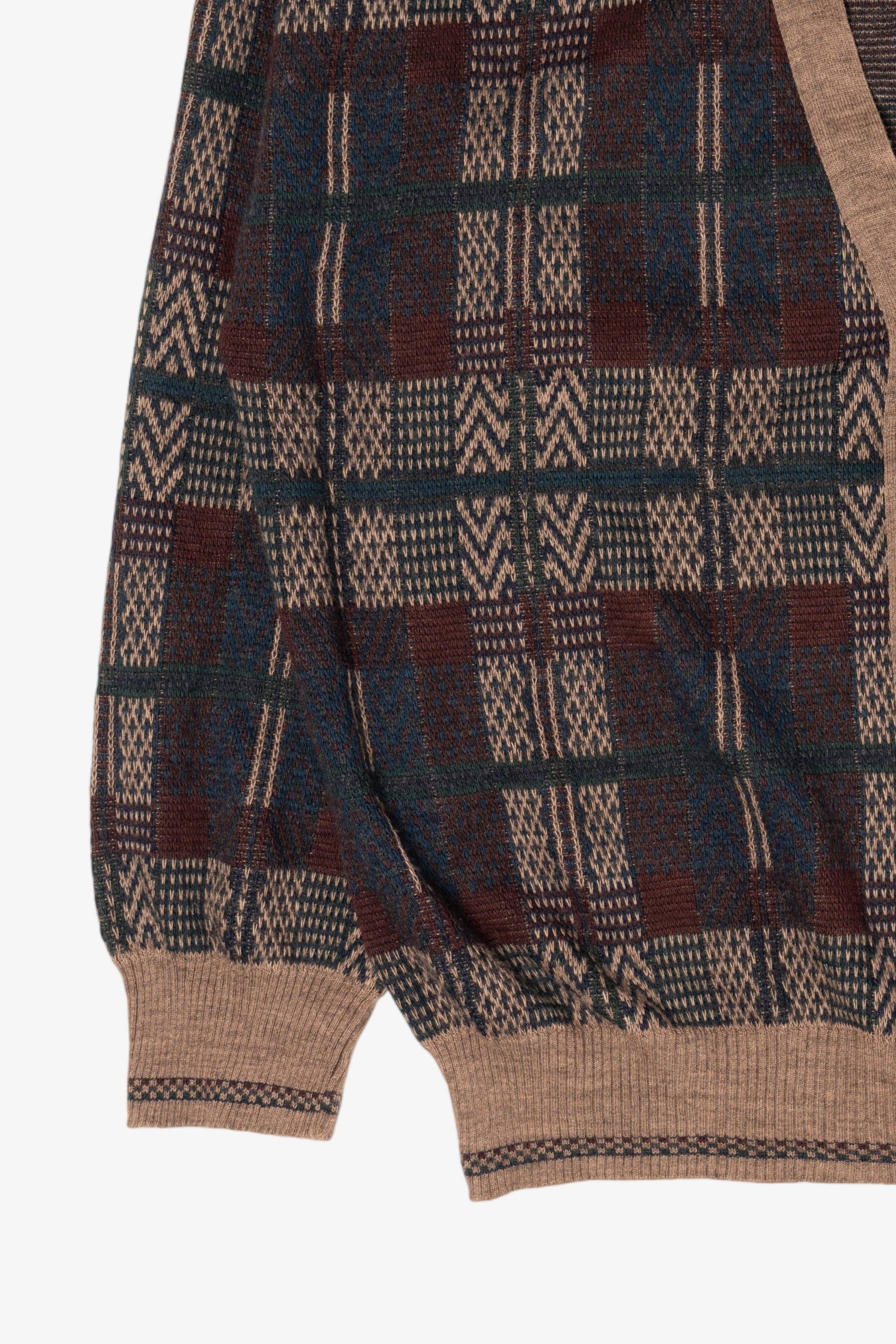 Vintage Brown Murano Cardigan Sweater (1980s)