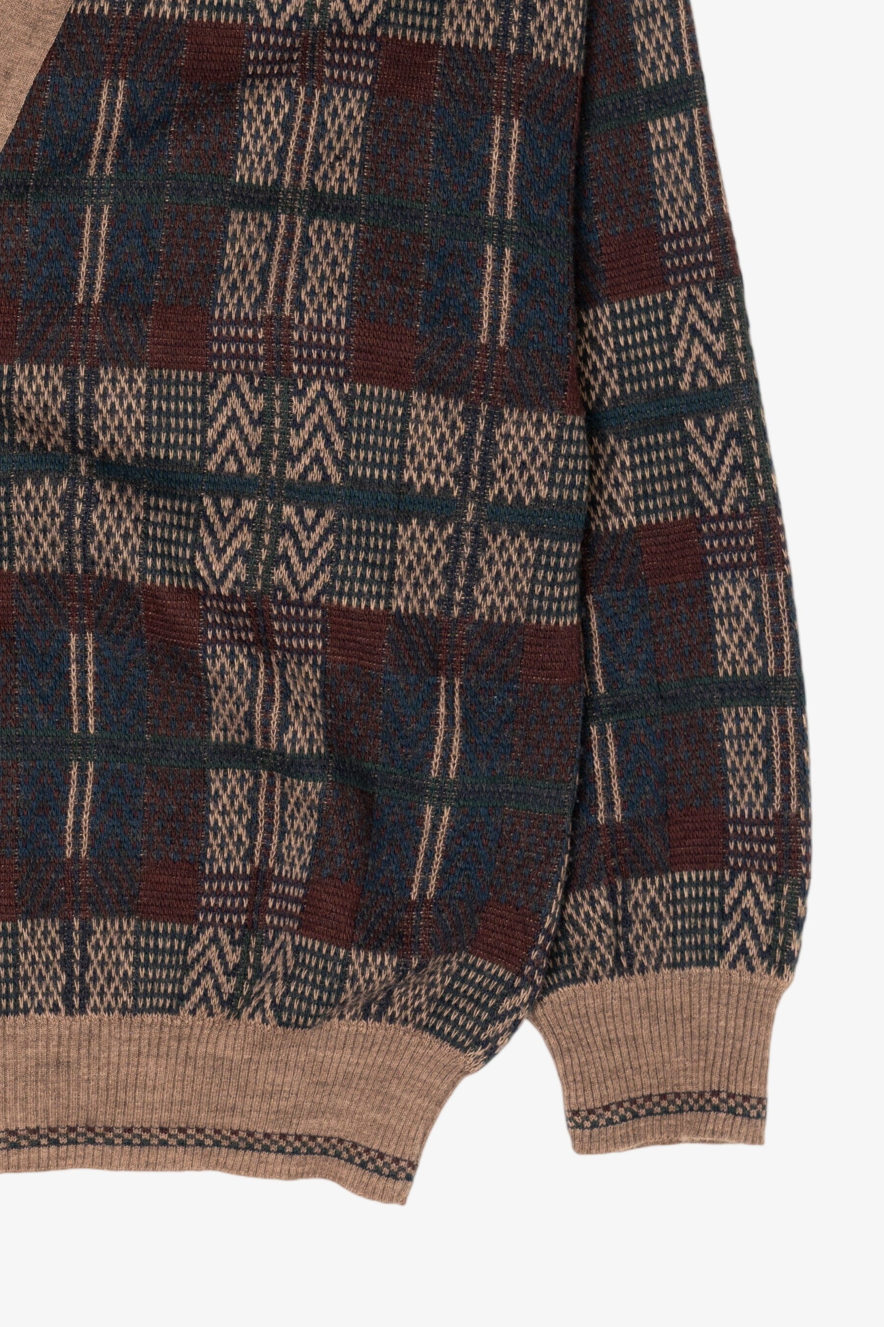 Vintage Brown Murano Cardigan Sweater (1980s)