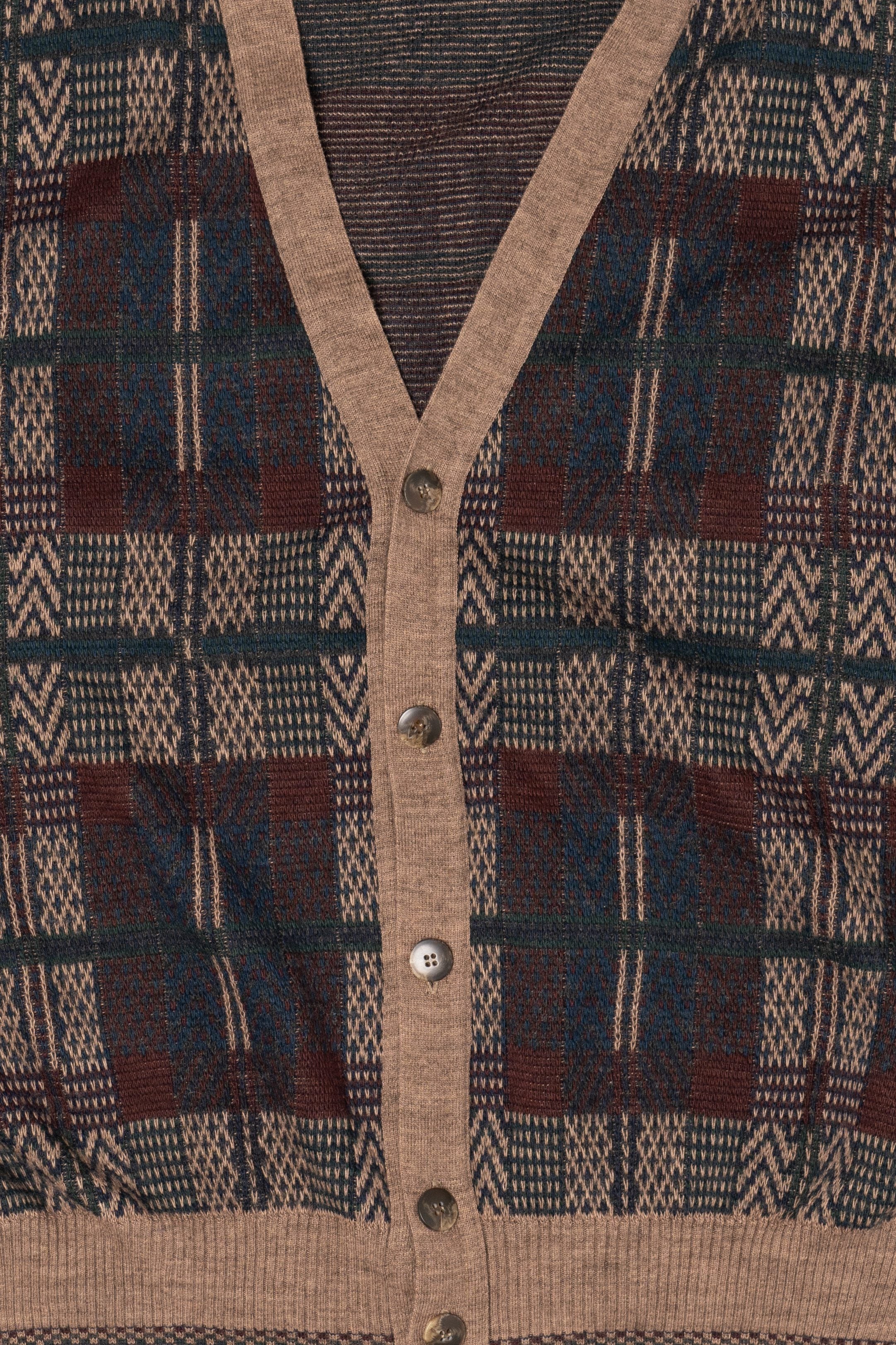 Vintage Brown Murano Cardigan Sweater (1980s)