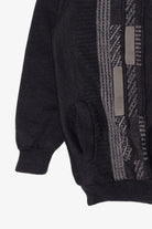 Vintage Black Lined Werther 80s Sweater (1980s)