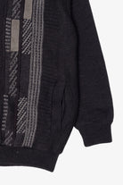 Vintage Black Lined Werther 80s Sweater (1980s)