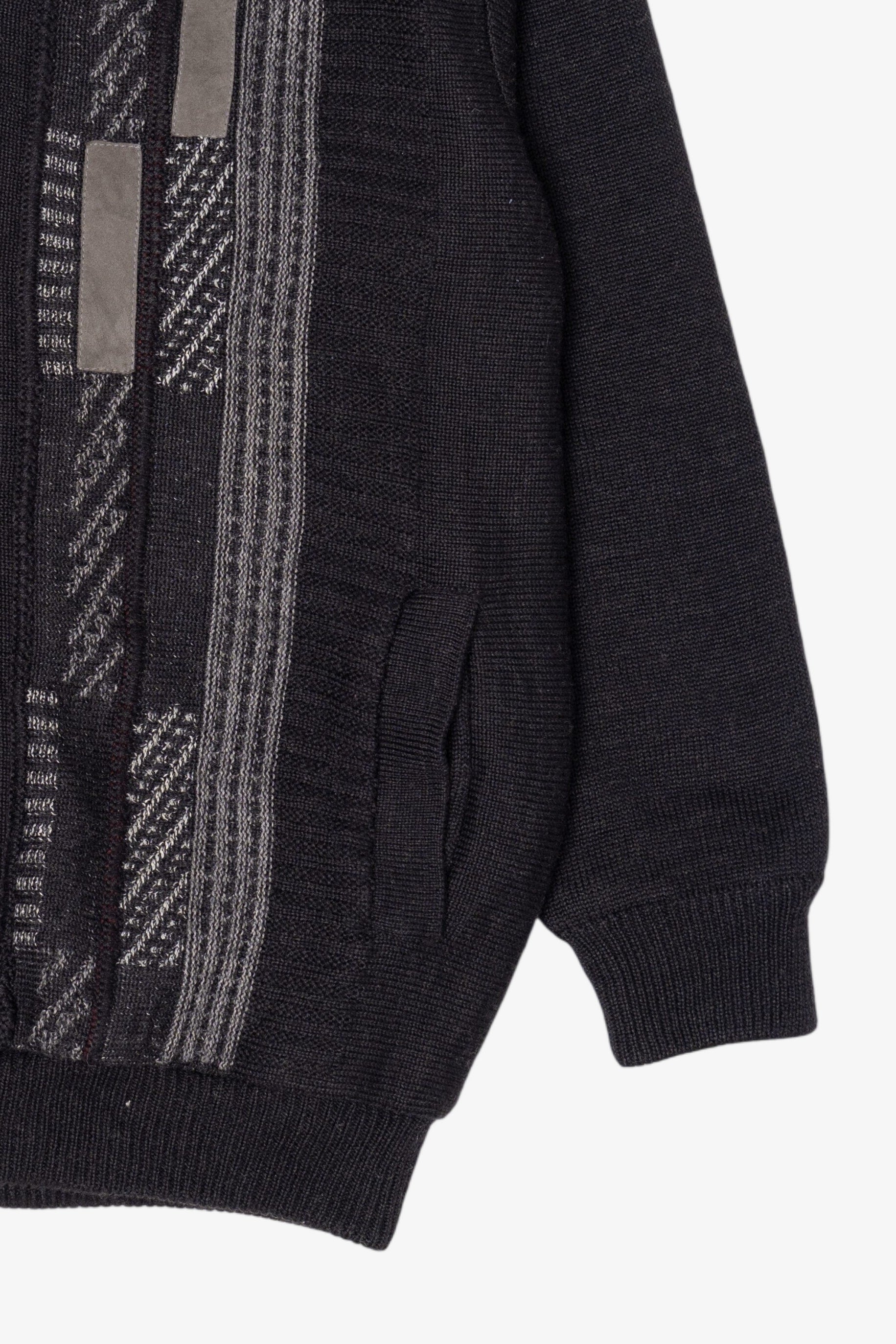 Vintage Black Lined Werther 80s Sweater (1980s)