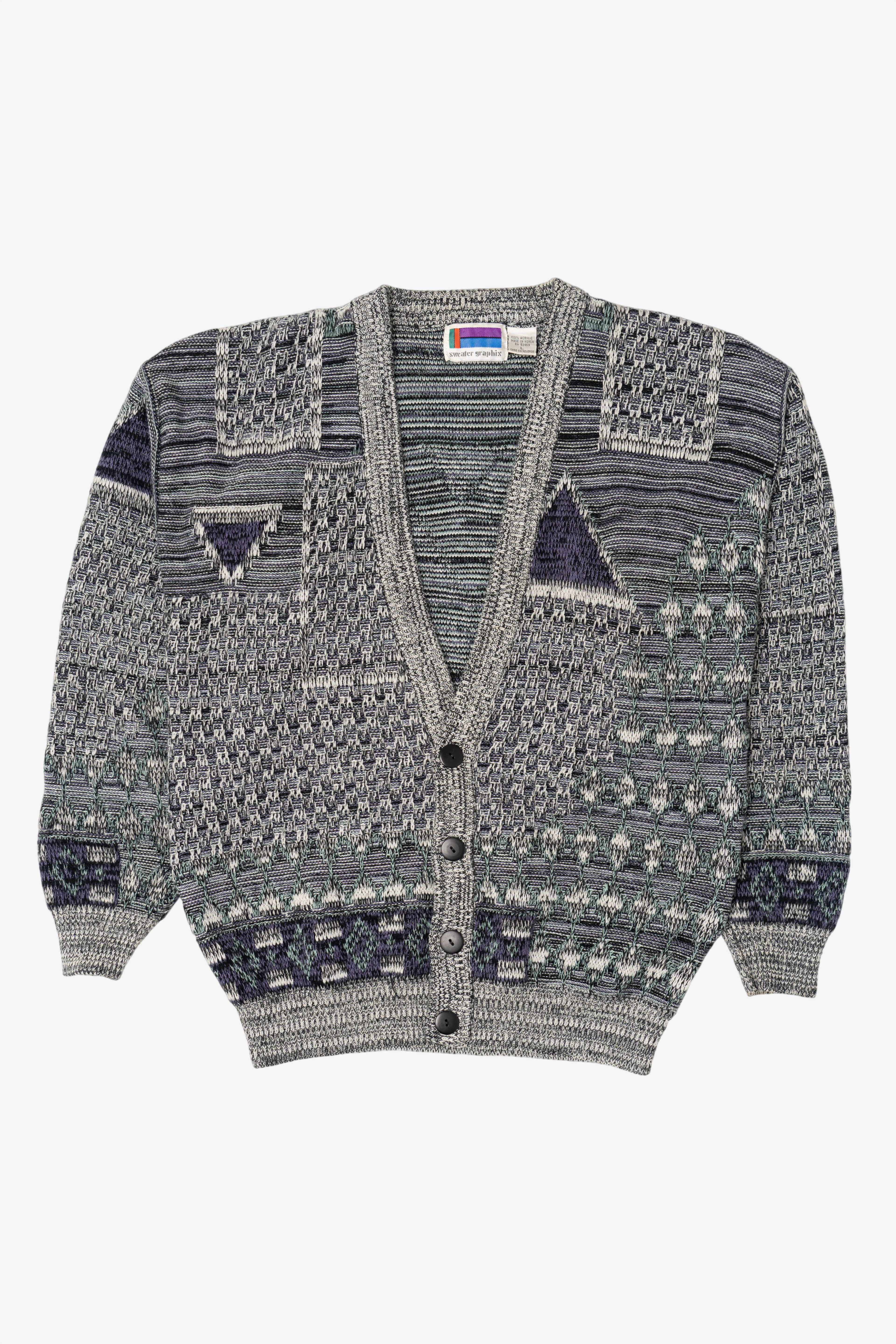 Vintage Gray Sweater Graphix Sweater (1980s)