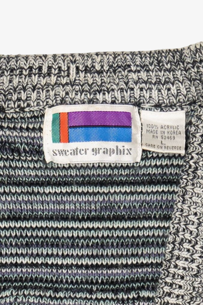 Vintage Gray Sweater Graphix Sweater (1980s)