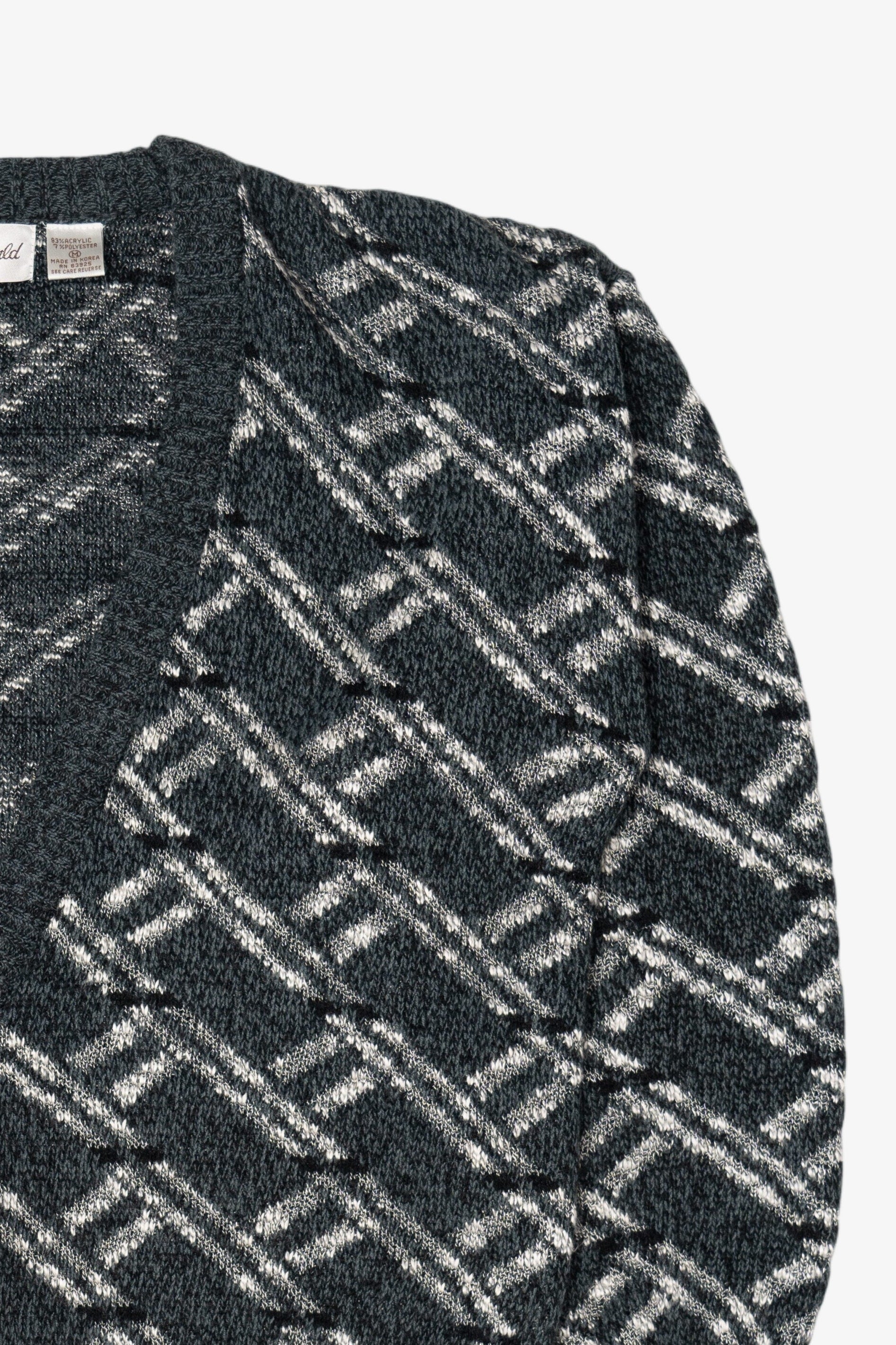 Vintage Gray Michael Gerald Cardigan Sweater (1980s)