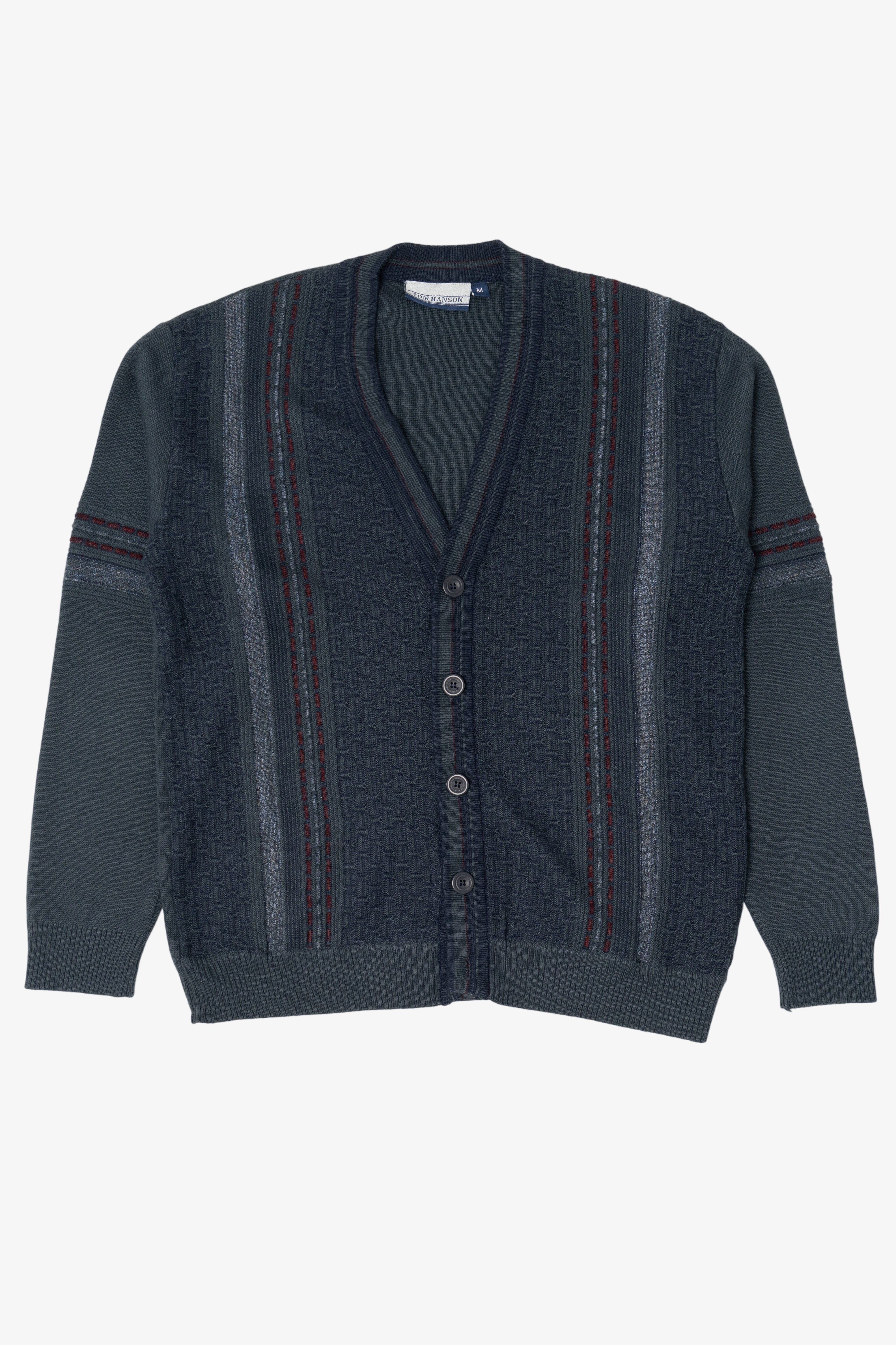 Vintage Dark Blue Tom Hanson Cardigan Sweater (1990s)