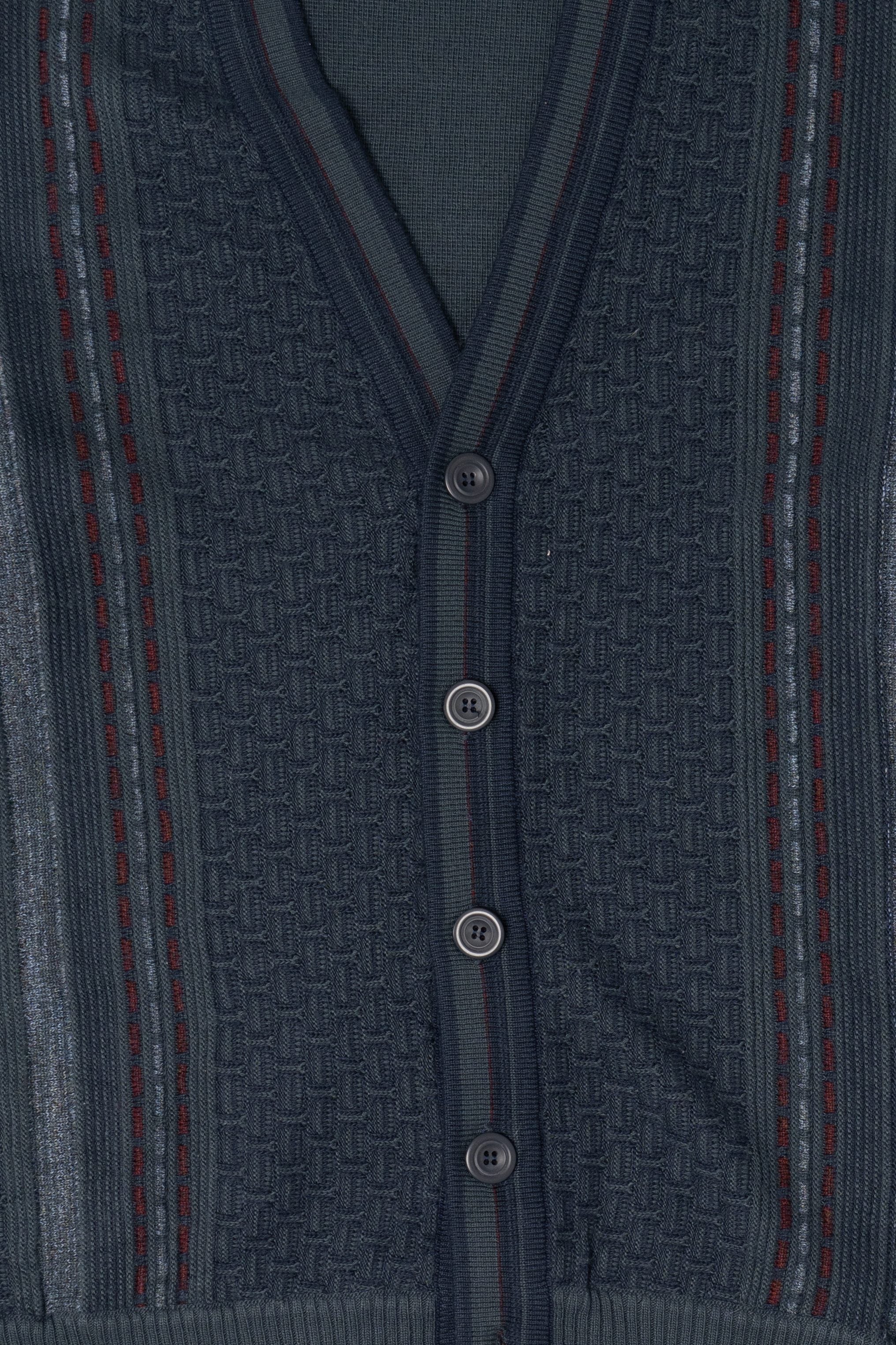 Vintage Dark Blue Tom Hanson Cardigan Sweater (1990s)