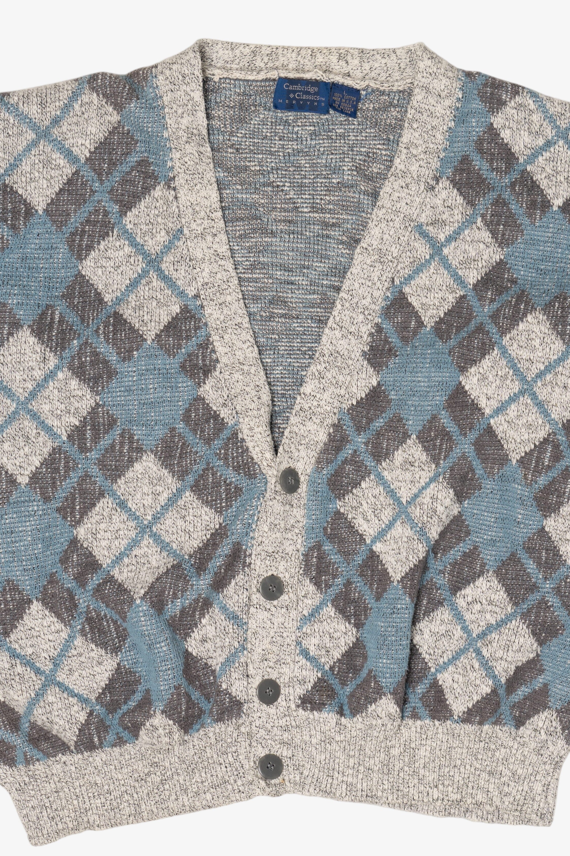 Vintage Cambridge Classics Argyle Cardigan Sweater (1990s) – Ragstock